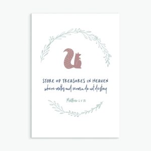 Store Up Treasures greeting card (Calm)