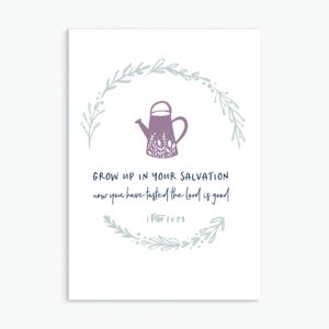Grow Up In Your Salvation greeting card (Calm)