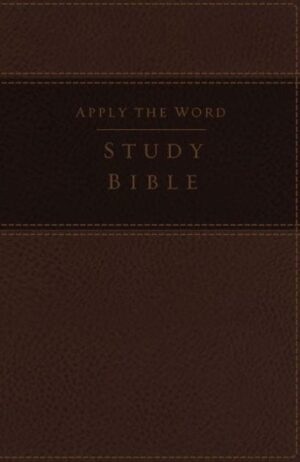 NKJV: Apply The Word Study Bible, Large Print, Brown