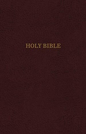 KJV Reference Bible, Burgundy, Personal Size Giant Print