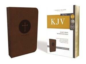 KJV Reference Bible, Brown, Giant Print, Red Letter Ed.