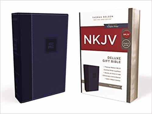 NKJV Deluxe Gift Bible, Blue, Red Letter Ed.
