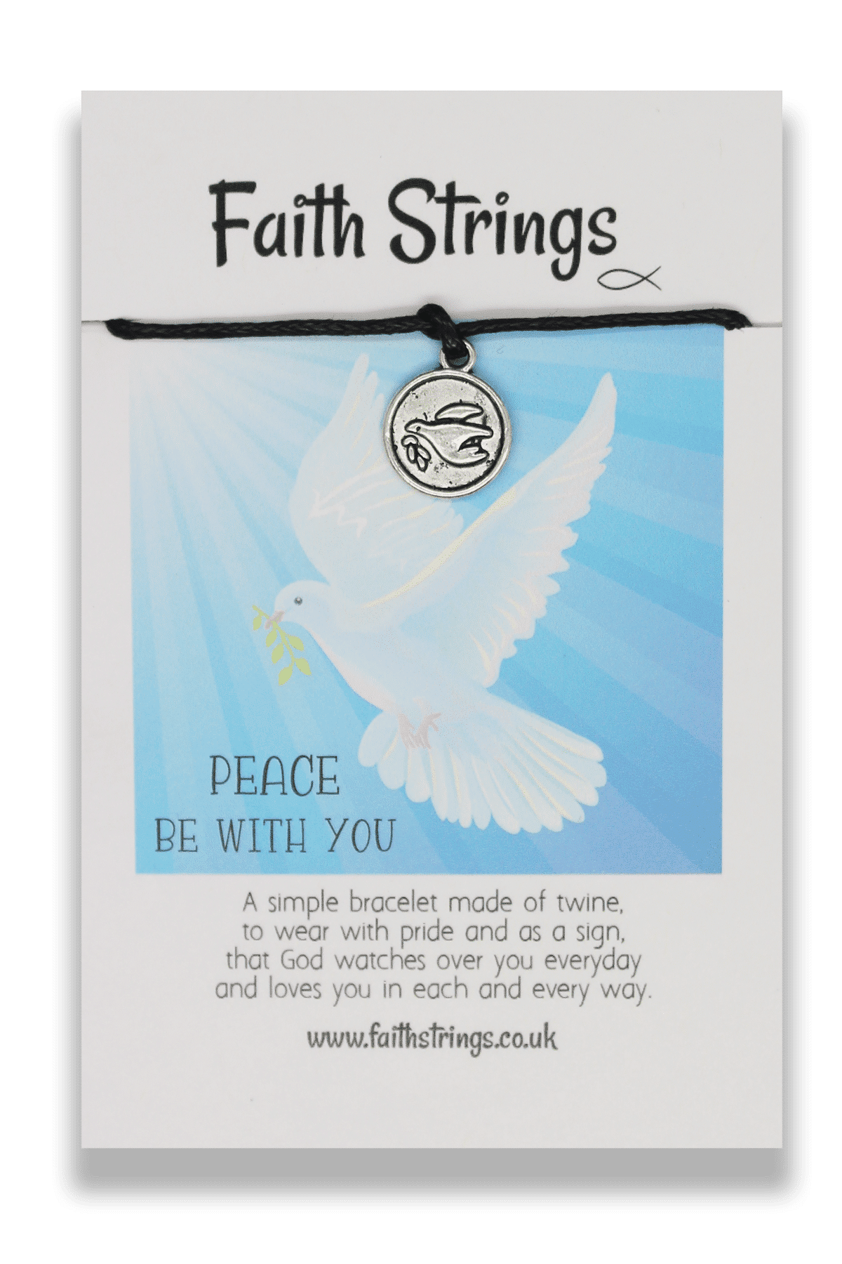 Peace Be With You Faith String Bracelet