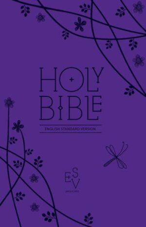 ESV Anglicized Compact with Zip, Purple Imitation Leather