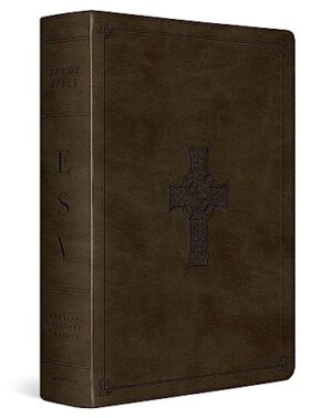 ESV Study Bible TruTone, Olive, Celtic Cross Design