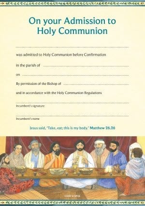 Cert Admission Holy Comm CAHC