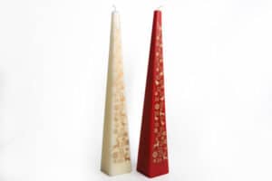 13" Red Pyramid Advent Candle