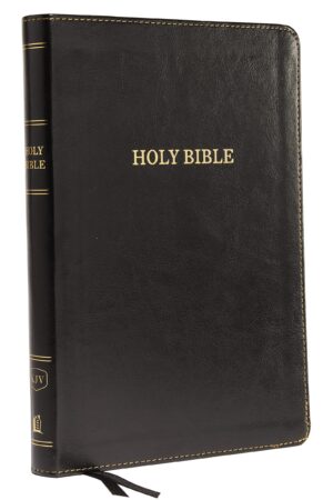 KJV Large Print Thinline Bible, Black Leathersoft