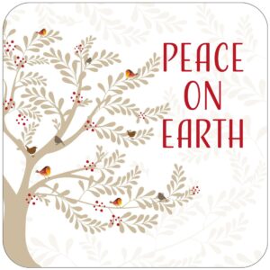 Peace on Earth Christmas Coaster