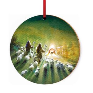 Shepherds Ceramic Christmas Decoration