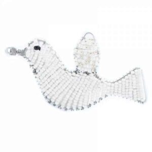 Beaded Dove Hanging Decoration