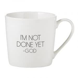 I’m Not Done Yet Mug