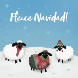 Fleece Navidad Christmas Cards UK Foodbanks