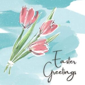 Easter Greetings Tulips (Pack of 10)