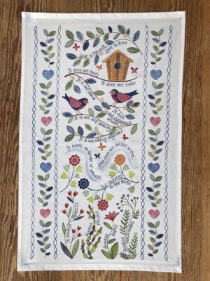 Love is Patient Tea Towel