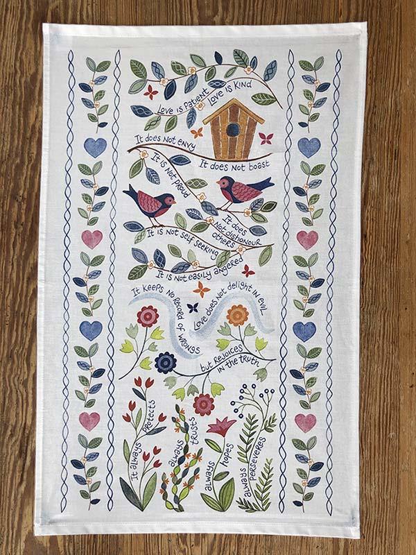Love is Patient Tea Towel
