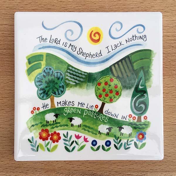 The Lord is My Shepherd Coaster