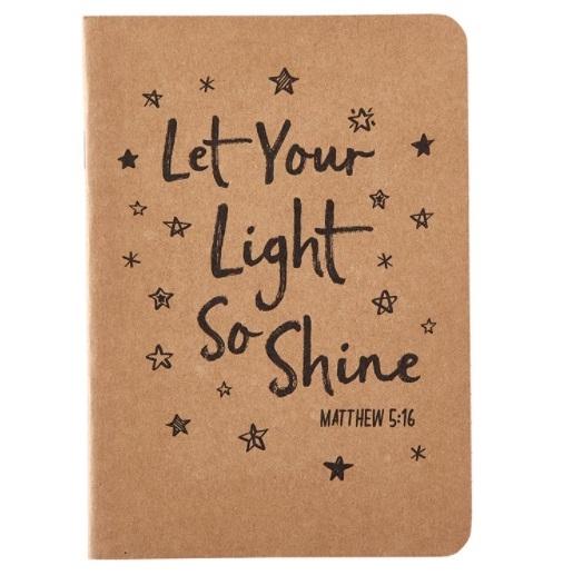 Let Your Light So Shine Kraft Notebook