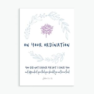 On Your Ordination greeting card (Calm)