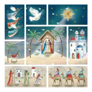 Sq. Advent Cal Card: Christmas Scene