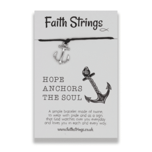 Hope Anchors the Soul Faith String Bracelet