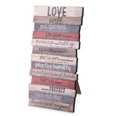 Love Stacked Word Art