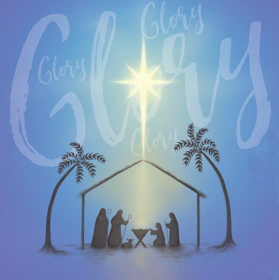Nativity Scenes ( 3 Deaigns 6 of each ) - Compassion Blue
