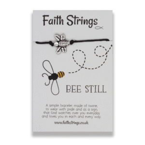 Bee Still Faith String Bracelet