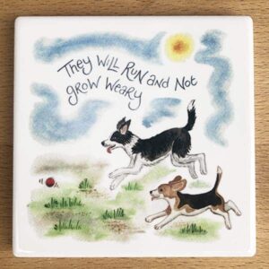 Run and Not Grow Weary Coaster