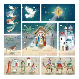 Sq. Advent Cal Card: Christmas Scene