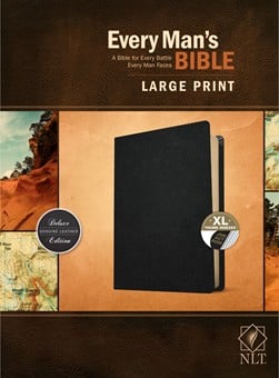 NLT Every Man's Bible, Large Print, Pursuit Saddle Tan