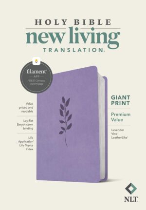 NLT Giant Print Premium Value Bible, Filament-Enabled