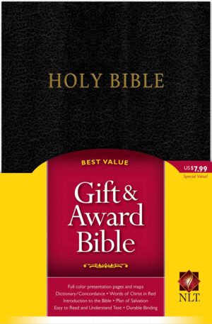 NLT Gift And Award Bible, Black