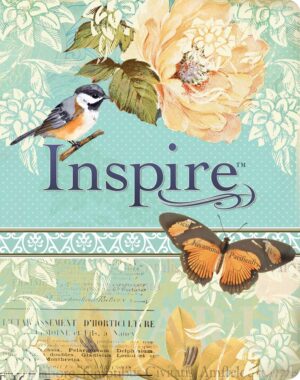 NLT Inspire Bible Blue/Cream