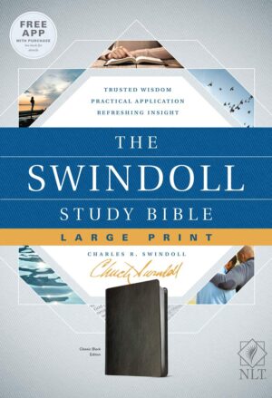 The NLT Swindoll Study Bible, Large Print, Indexed