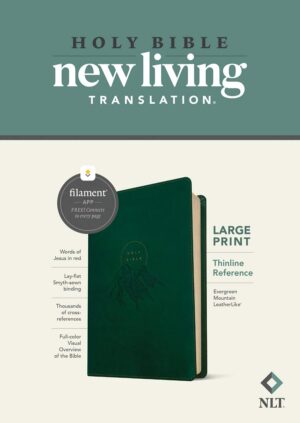 NLT Large Print Thinline Reference Bible, Filament Edition