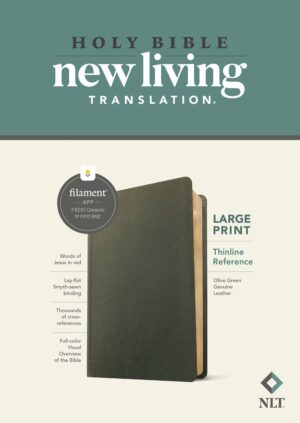 NLT Large Print Thinline Reference Bible, Filament Edition