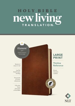 NLT Large Print Thinline Reference Bible, Filament Edition