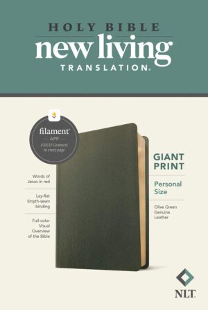 NLT Personal Size Giant Print Bible, Filament Edition