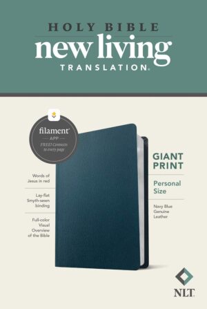NLT Personal Size Giant Print Bible, Filament Edition