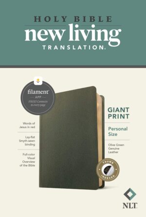 NLT Personal Size Giant Print Bible, Filament Edition