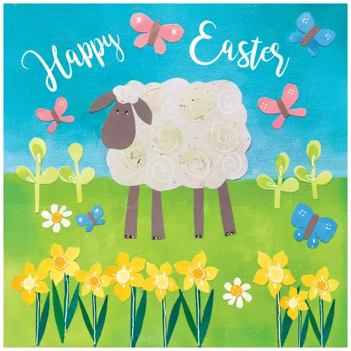Happy Easter Sheep Easter Cards (pack of 5)