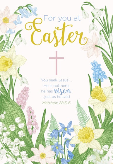 Easter Cards: Floral (5 Pack) | St Andrews Bookshop