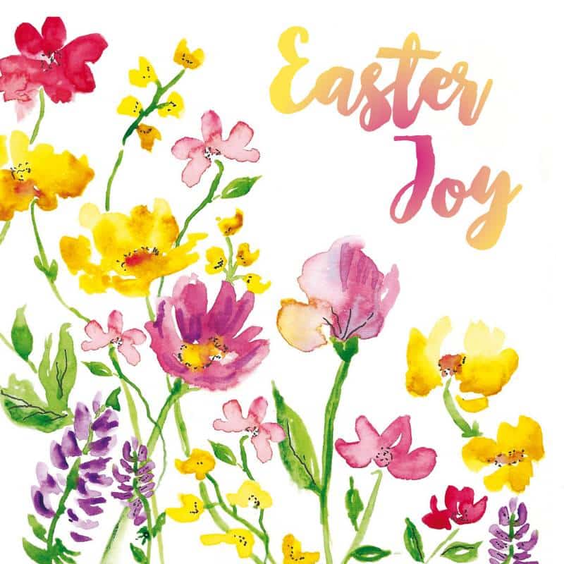 Easter Joy Flowers Easter Cards (pack of 5) | St Andrews Bookshop