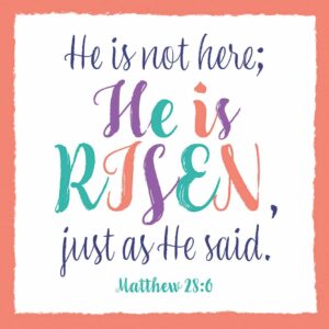 He Is Risen The Leprosy Mission Easter Cards (pack of 4)