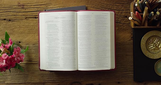 ESV Value Thinline Bible, Raspberry Floral - Image 2