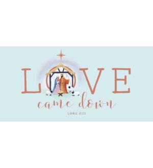 TLM - Love Came Down Christmas Cards (light Blue) (Pack of 10)