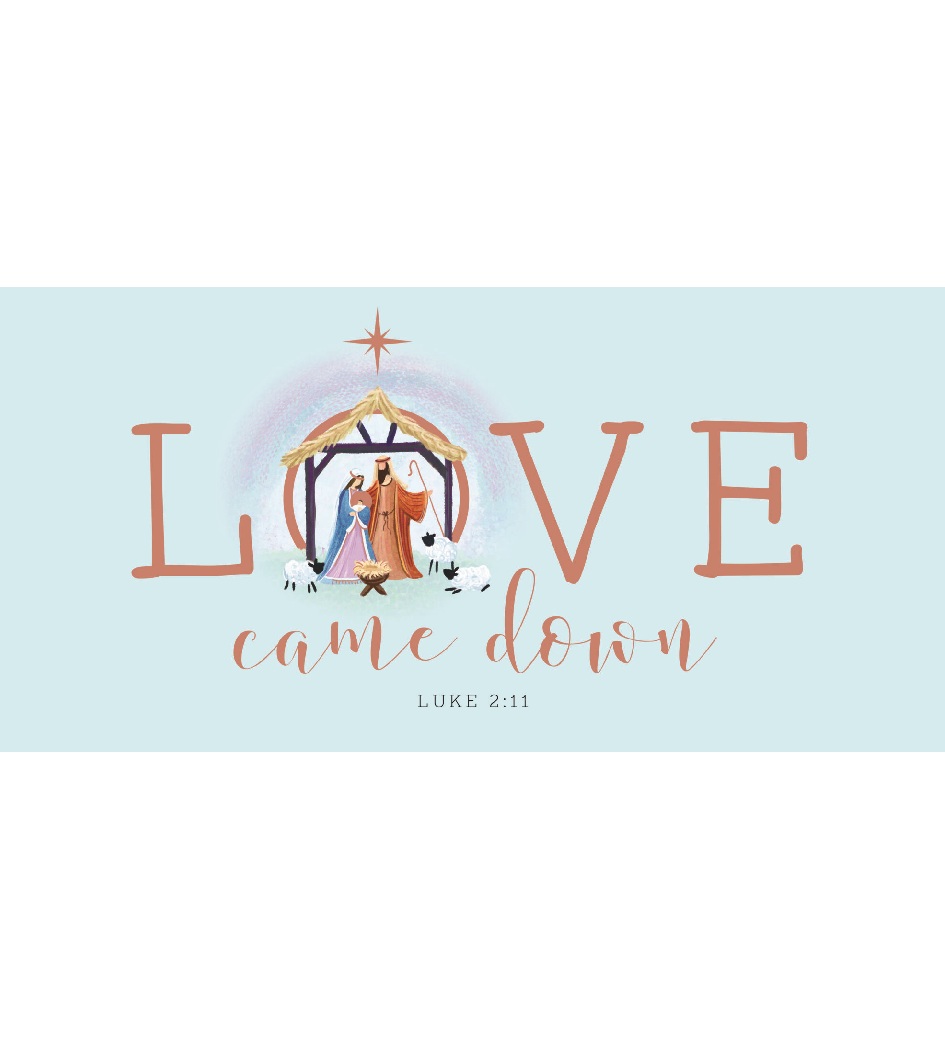 TLM - Love Came Down Christmas Cards (light Blue) (Pack of 10)