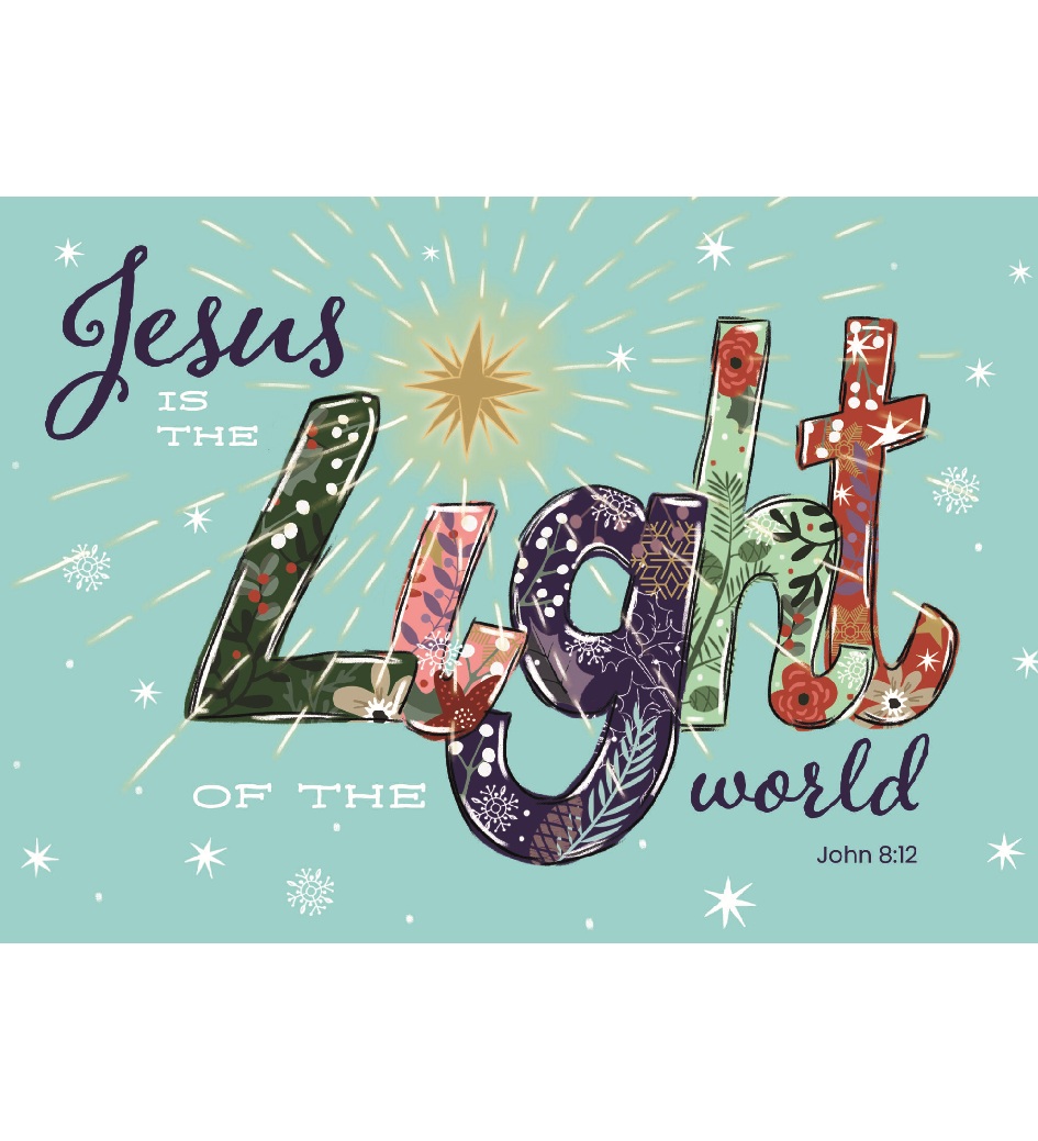 TLM - Jesus is the Light Christmas Cards (Pack of 10)