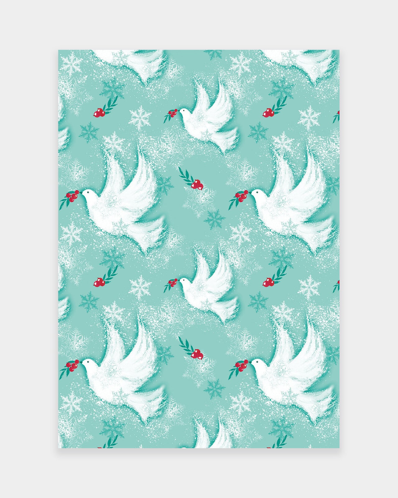 Robins and Doves Gift Wrap